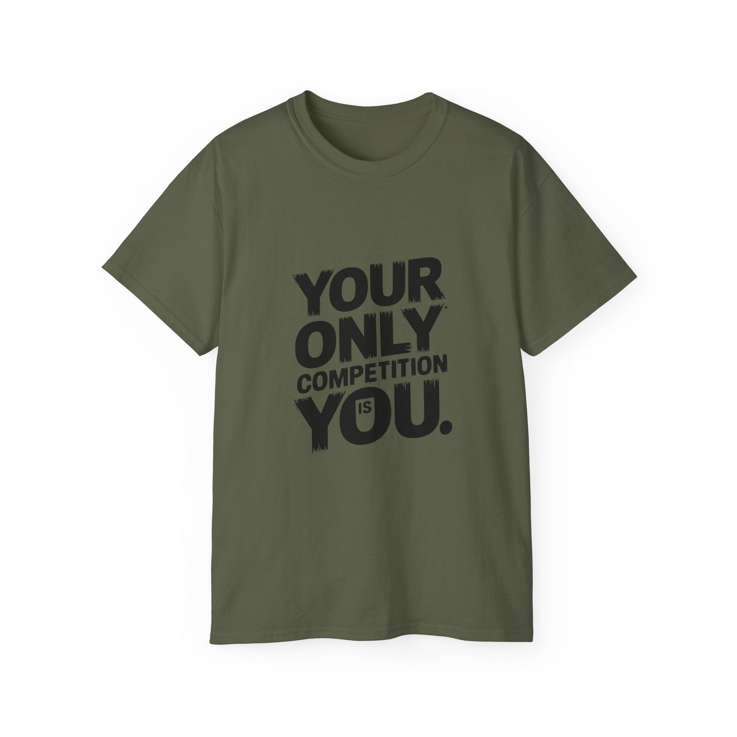 Motivational Unisex Ultra Cotton Tee - "Your Only Competition is You"