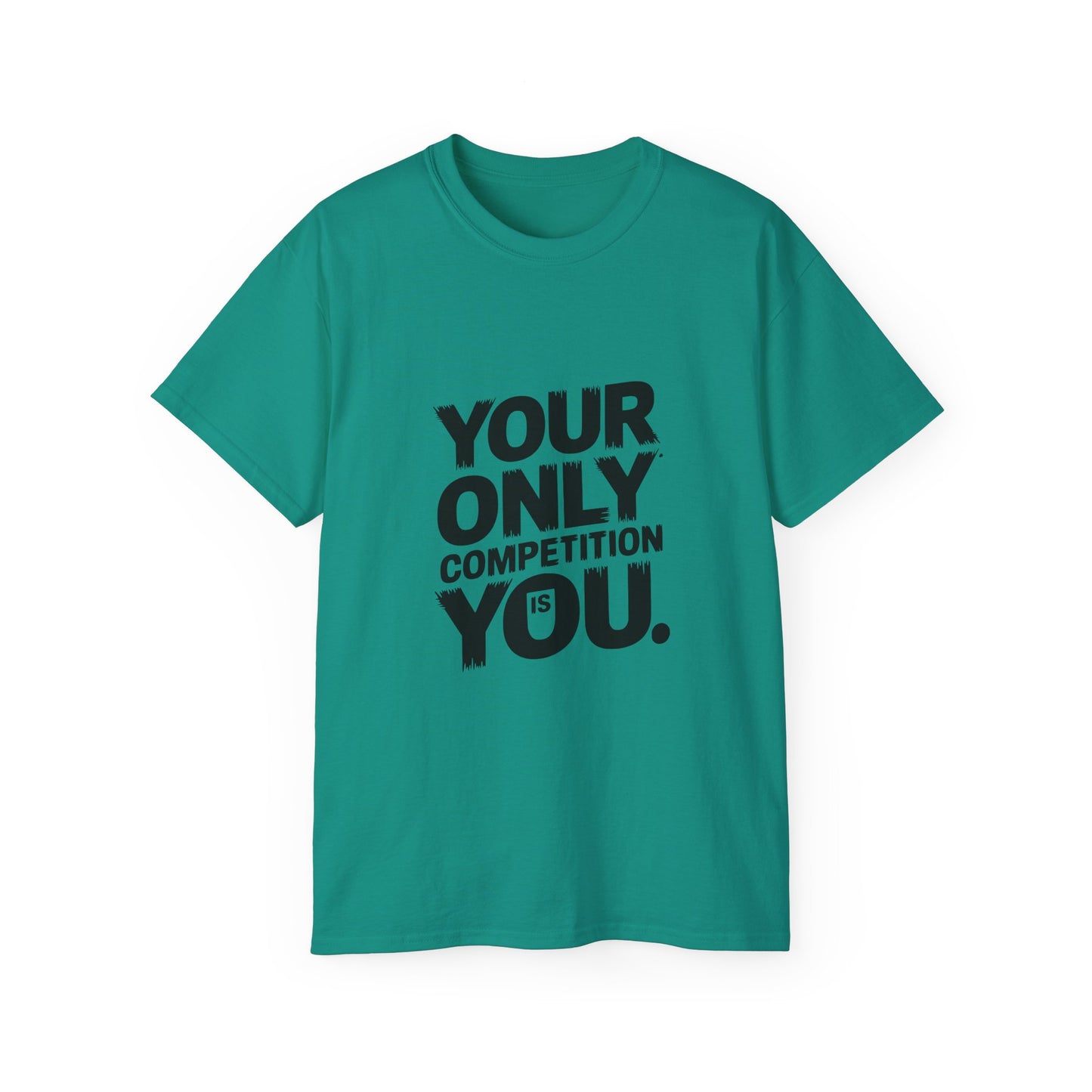 Motivational Unisex Ultra Cotton Tee - "Your Only Competition is You"