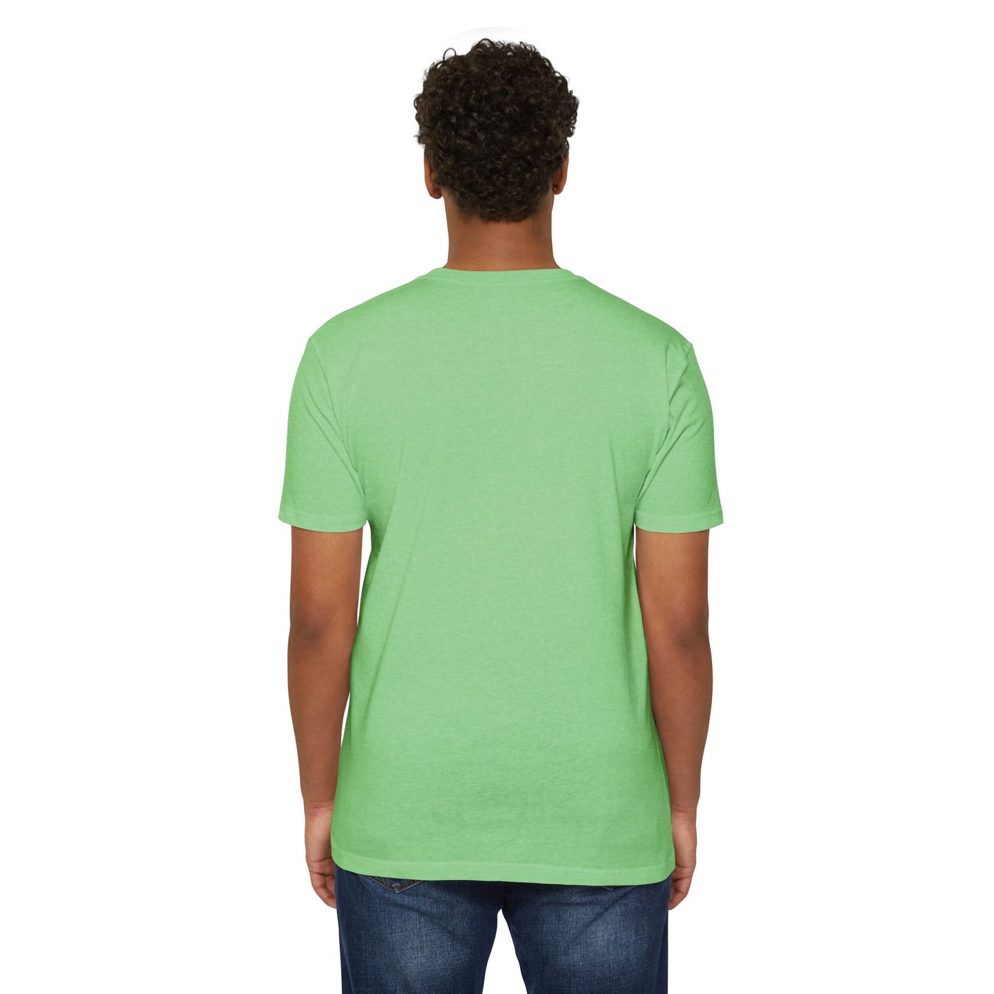 Motivational Unisex CVC Jersey T-Shirt - "No Excuses, Just Results"