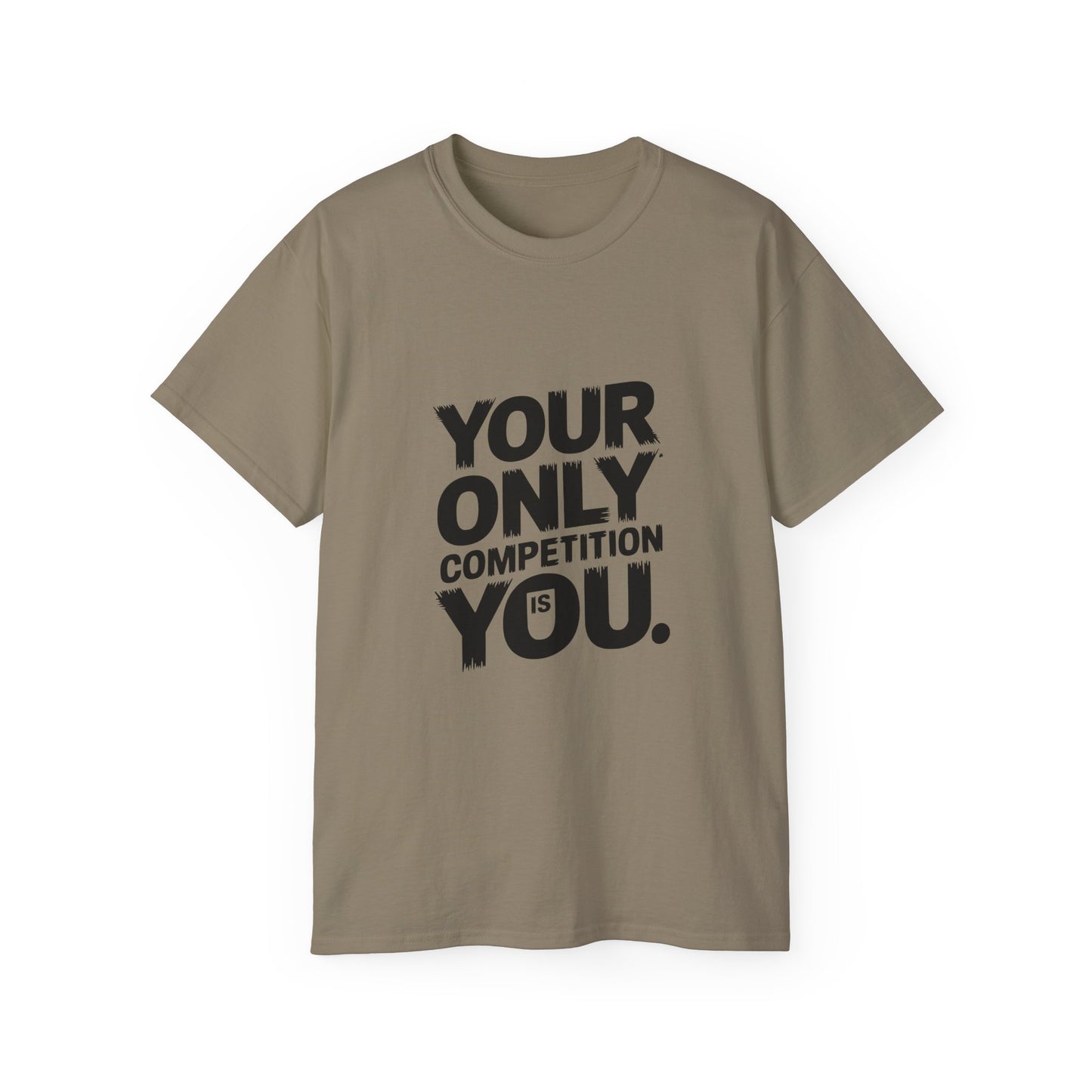 Motivational Unisex Ultra Cotton Tee - "Your Only Competition is You"